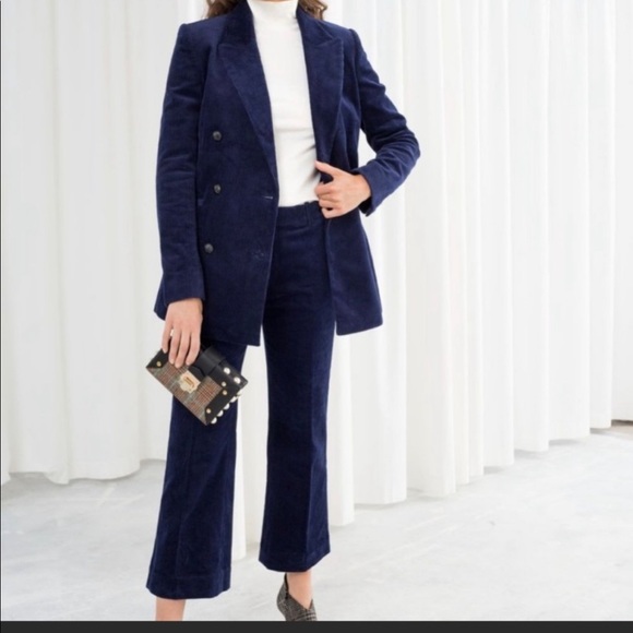 & Other Stories navy corduroy suit - Picture 2 of 16